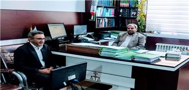 دیدار رئیس اداره صمت آبیک با رئیس دادگستری شهرستان آبیک