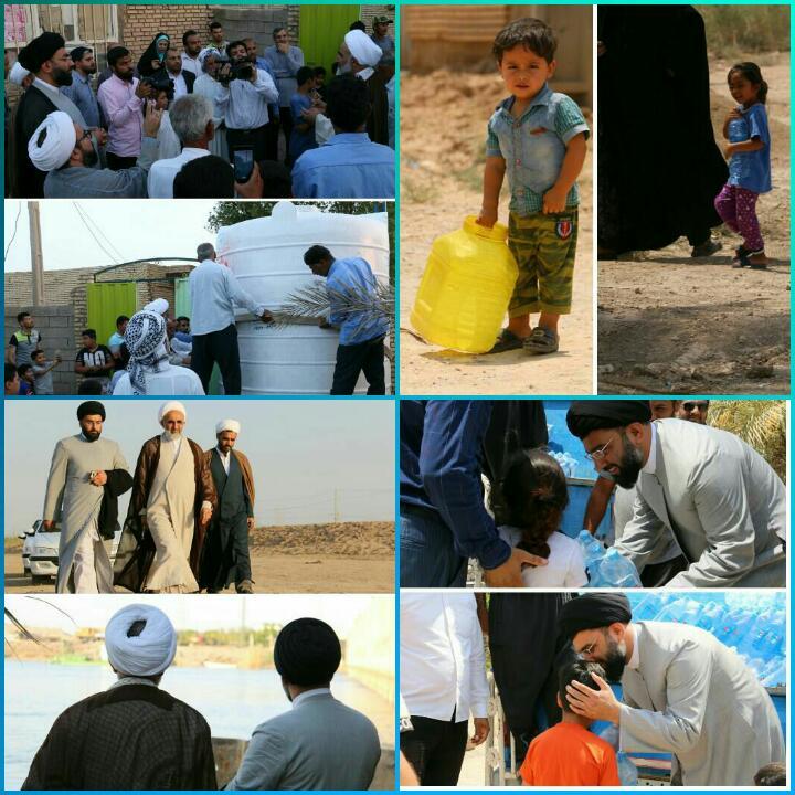 حماسه آب رسانی مردم آبیک به روستاهای آبادان و خرمشهر + عکس